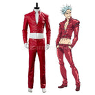The Seven Deadly Sins Ban Red Jacket Suit Cosplay Costume coscarnival011116186