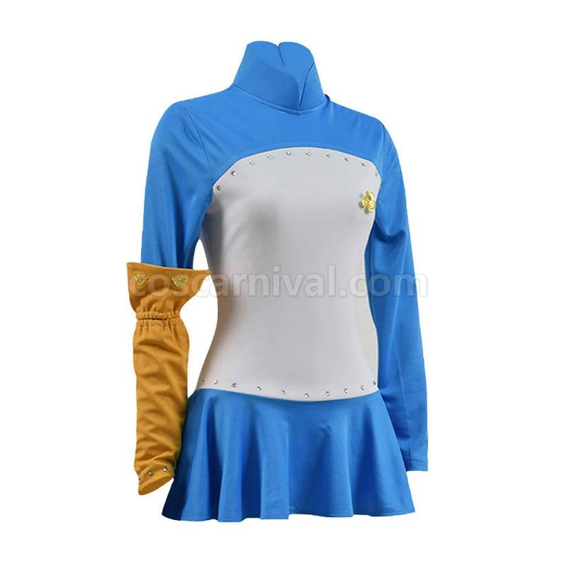 The Seven Deadly Sins Elizabeth Liones Blue Dress Cosplay Costume coscarnival011116238