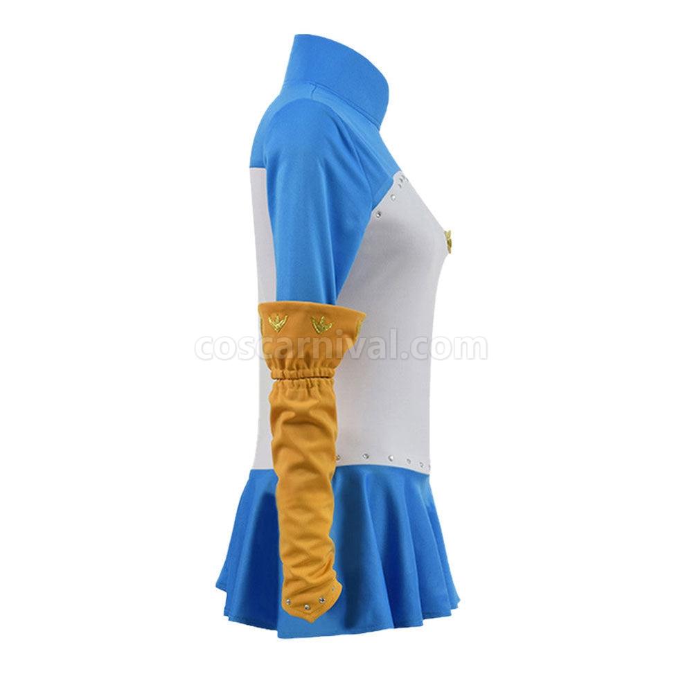 The Seven Deadly Sins Elizabeth Liones Blue Dress Cosplay Costume coscarnival011116254
