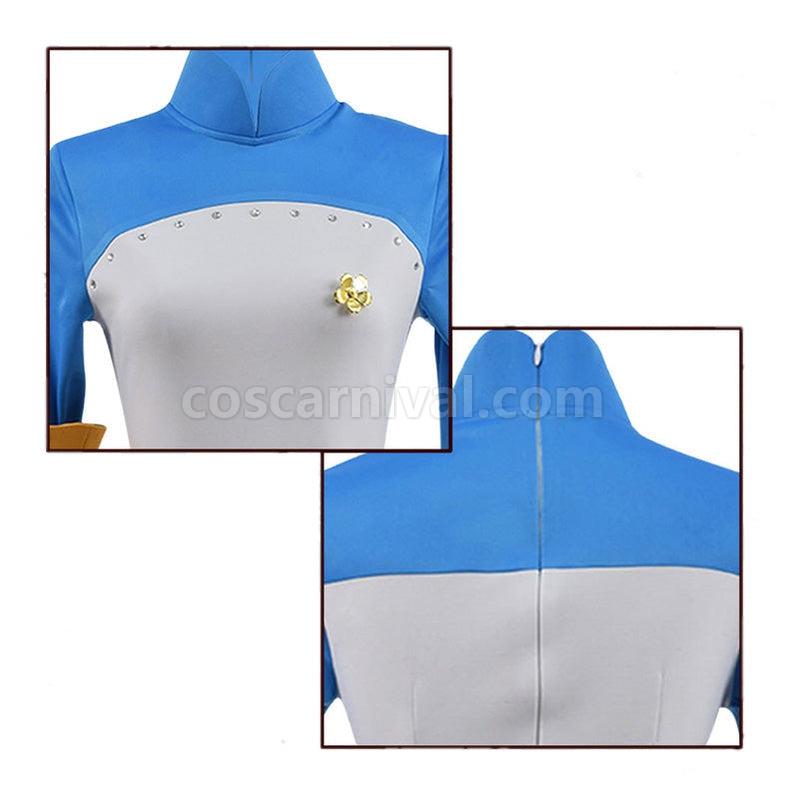 The Seven Deadly Sins Elizabeth Liones Blue Dress Cosplay Costume coscarnival011116273