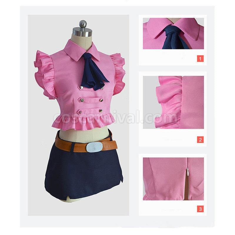 The Seven Deadly Sins Elizabeth Liones Cosplay Costume coscarnival011117175