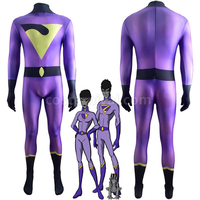 The Wonder Twins Jayna Jumpsuit Cosplay Costumes coscarnival0111227