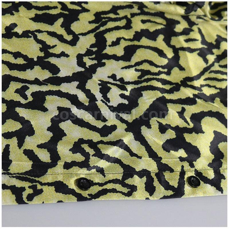Tiger King Joe Exotic Shirt Yellow Blue Sequin Full Set Cosplay Costume coscarnival011114376