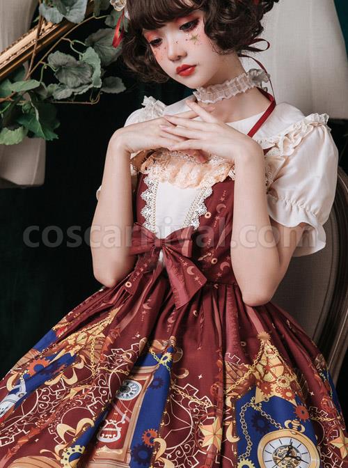 Time-Machine-Heart-Series-Printing-JSK-Retro-Classic-Lolita-Sling-Dress-coscarnival-4367