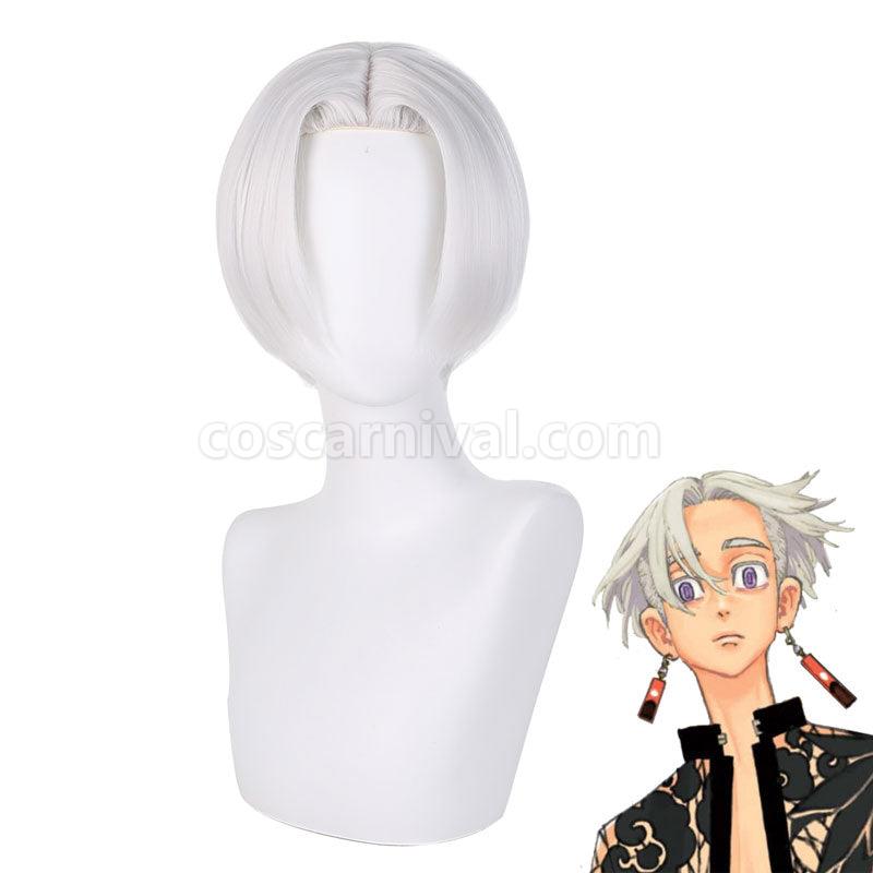 Tokyo Revengers Izana Kurokawa Silver Halloween Cosplay Wigs coscarnival01119407