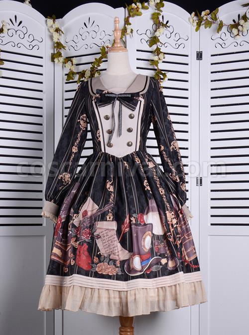Travelers-Series-OP-Printing-Retro-Classic-Lolita-Long-Sleeve-Dress-coscarnival-4338