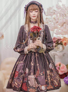 Travelers-Series-OP-Printing-Retro-Classic-Lolita-Long-Sleeve-Dress-coscarnival-4360
