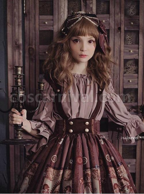 Trumpet Long Sleeves Shirt - Steampunk Cat by Souffle Song coscarnival