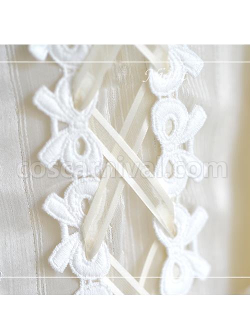 Trumpet Sleeve Stand Collar Chiffon Lolita Shirt coscarnival