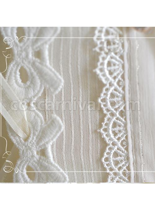 Trumpet Sleeve Stand Collar Chiffon Lolita Shirt coscarnival