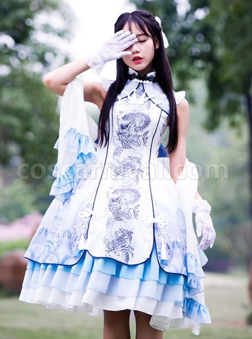 Tsing-Lung-White-Tiger-Series-White-Tiger-Chinese-Style-Classic-Qi-Lolita-Sleeveless-Dress-And-Shawl-Set-coscarnival-3724