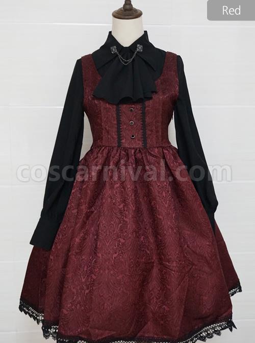 Twilight Castle Series JSK Gothic Lolita Sling Dress coscarnival