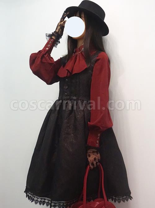 Twilight Castle Series JSK Gothic Lolita Sling Dress coscarnival