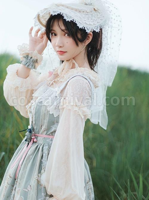 Twilight-Feast-Classic-Lolita-Elegant-Daily-Manor-Oil-Painting-Girl-JSK-Big-Bow-Lace-Pearl-Veil-Sling-Dress-Set-coscarnival-1962