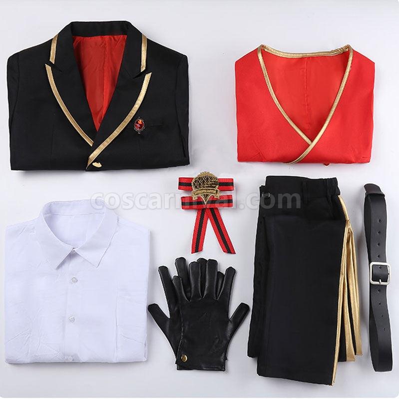 Twisted Wonderland Riddle Rosehearts Uniforms Cosplay Costume coscarnival011114023
