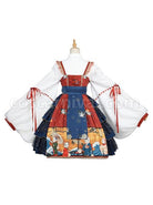 Ukiyo-Series-JSK-Japanese-Style-Fine-Print-Blue-Three-Layer-Hem-Bow-Knot-Girdle-Decoration-Sleeveless-Dress-Set-coscarnival-1964