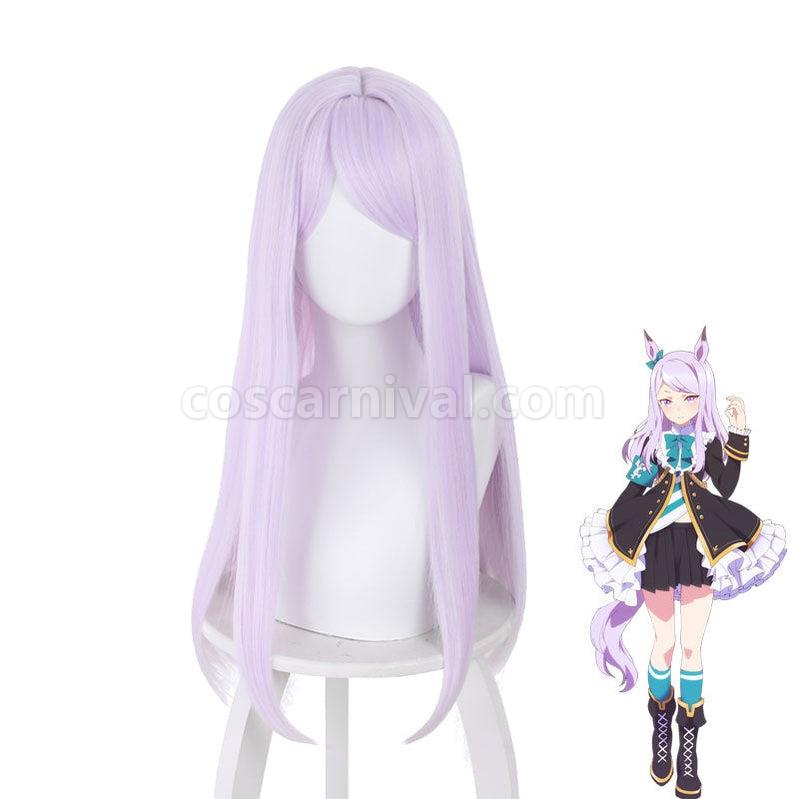 Uma Musume Pretty Derby Mejiro McQueen Light Purple Long Cosplay Wigs coscarnival011110977