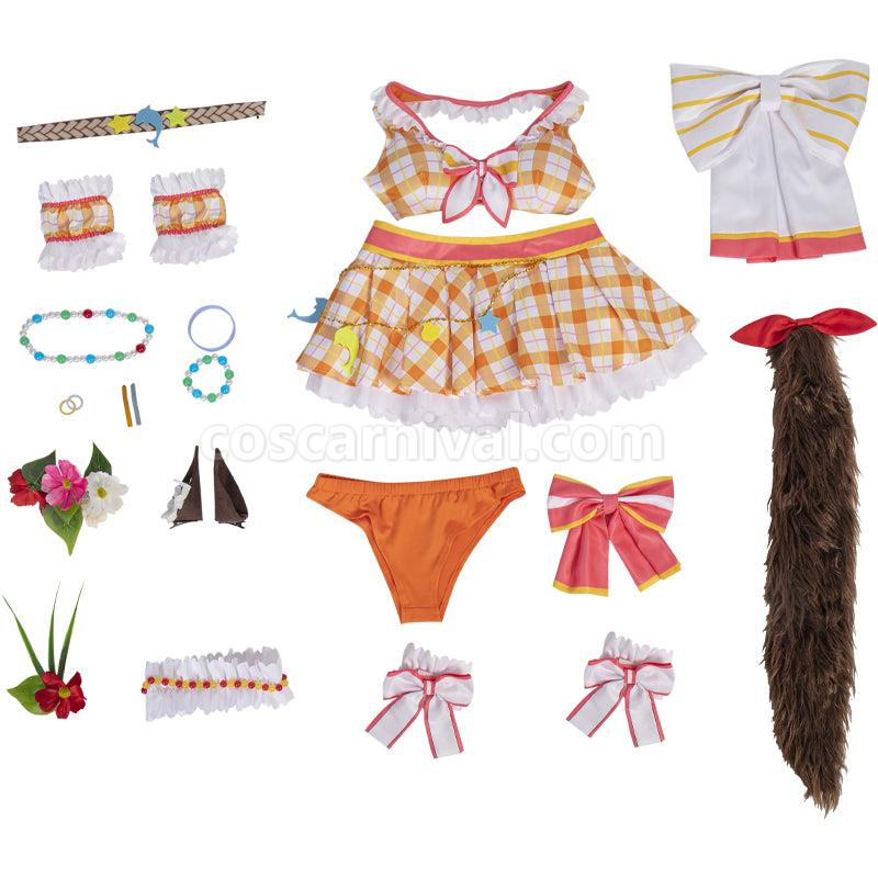 Uma Musume Pretty Derby Special Week Swimsuit Cosplay Costumes coscarnival01119951