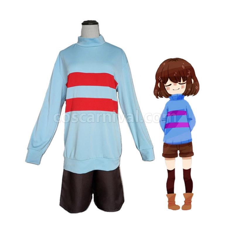 Undertale The Protagonist Frisk Cosplay Costume coscarnival011114145