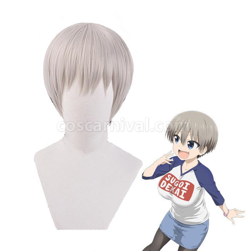 Uzaki chan Wants to Hang Out Hana Uzaki Short Linen Cosplay Wigs coscarnival011114924