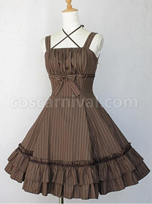 Vertical-Stripes-Cloths-Classic-Lolita-Sling-Dress-coscarnival-807