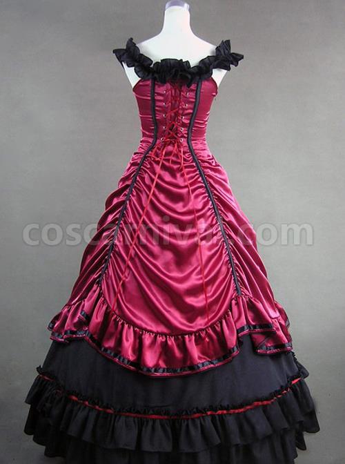 Victorian Aristocratic Gorgeous Blue Gothic Lolita Prom Dress coscarnival