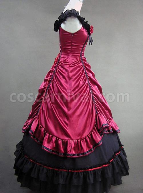 Victorian Aristocratic Gorgeous Blue Gothic Lolita Prom Dress coscarnival