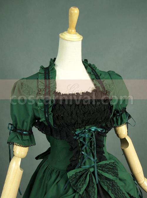 Victorian-Retro-Green-And-Black-Lace-Short-Sleeves-Classic-Lolita-Dress-coscarnival-638