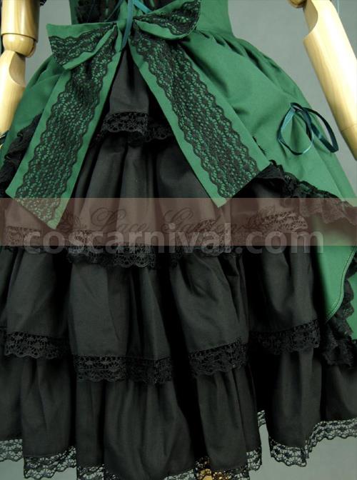 Victorian-Retro-Green-And-Black-Lace-Short-Sleeves-Classic-Lolita-Dress-coscarnival-651