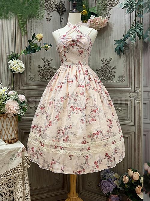 Vintage-Elegant-Small-Floral-Print-Jacquard-Lace-Decoration-Pleated-Double-Row-Pearl-Classic-Lolita-Detachable-Halter-Neck-Design-Dress-coscarnival-1901