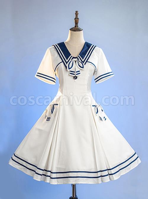 Vintage-Navy-Style-Striped-Bow-Knot-Lapel-Short-Sleeve-Short-Coat-Backless-Striped-Hem-Dress-Classic-Lolita-Sleeveless-Dress-Set-coscarnival-1904