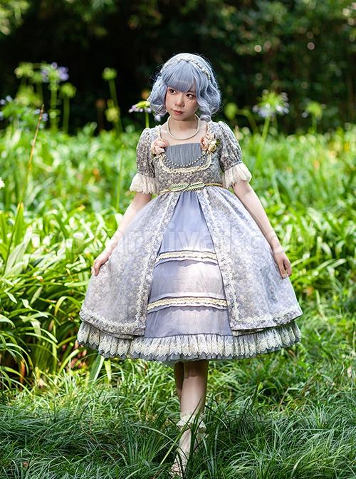 Vintage-White-Fragment-Floral-Print-Decoration-Lace-Jacquard-Cuffs-Square-Neckline-Classic-Lolita-Dress-coscarnival-1456