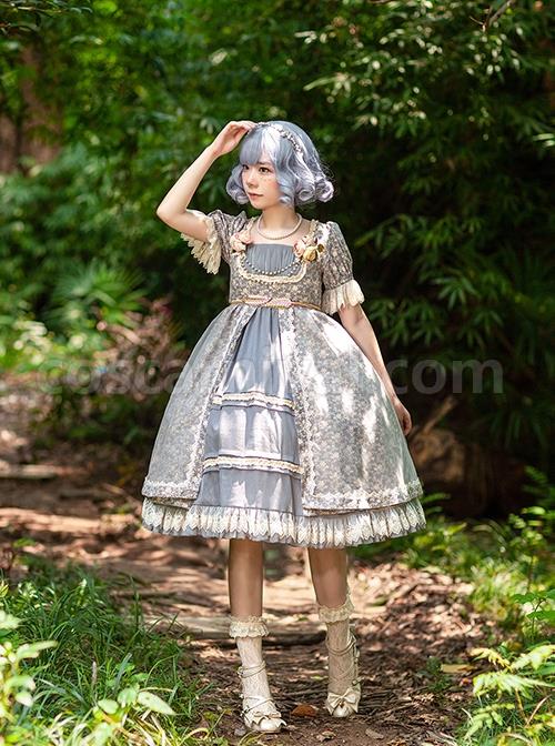 Vintage-White-Fragment-Floral-Print-Decoration-Lace-Jacquard-Cuffs-Square-Neckline-Classic-Lolita-Dress-coscarnival-1462