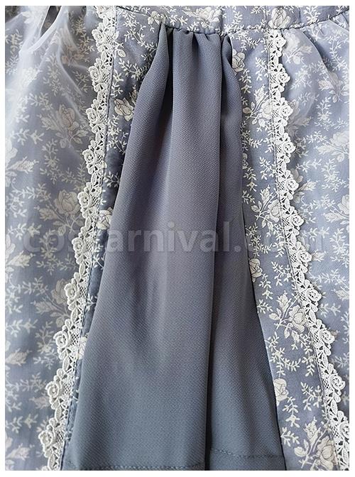 Vintage-White-Fragment-Floral-Print-Decoration-Lace-Jacquard-Cuffs-Square-Neckline-Classic-Lolita-Dress-coscarnival-1500