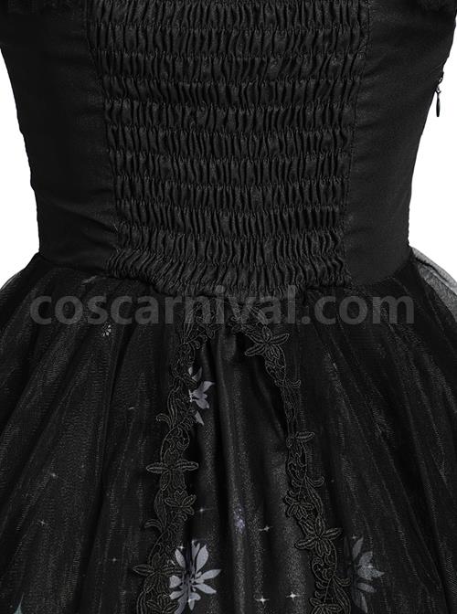 Virgin Flower Series JSK Gothic Lolita Light Hanayome Tea Party Sling Dress coscarnival