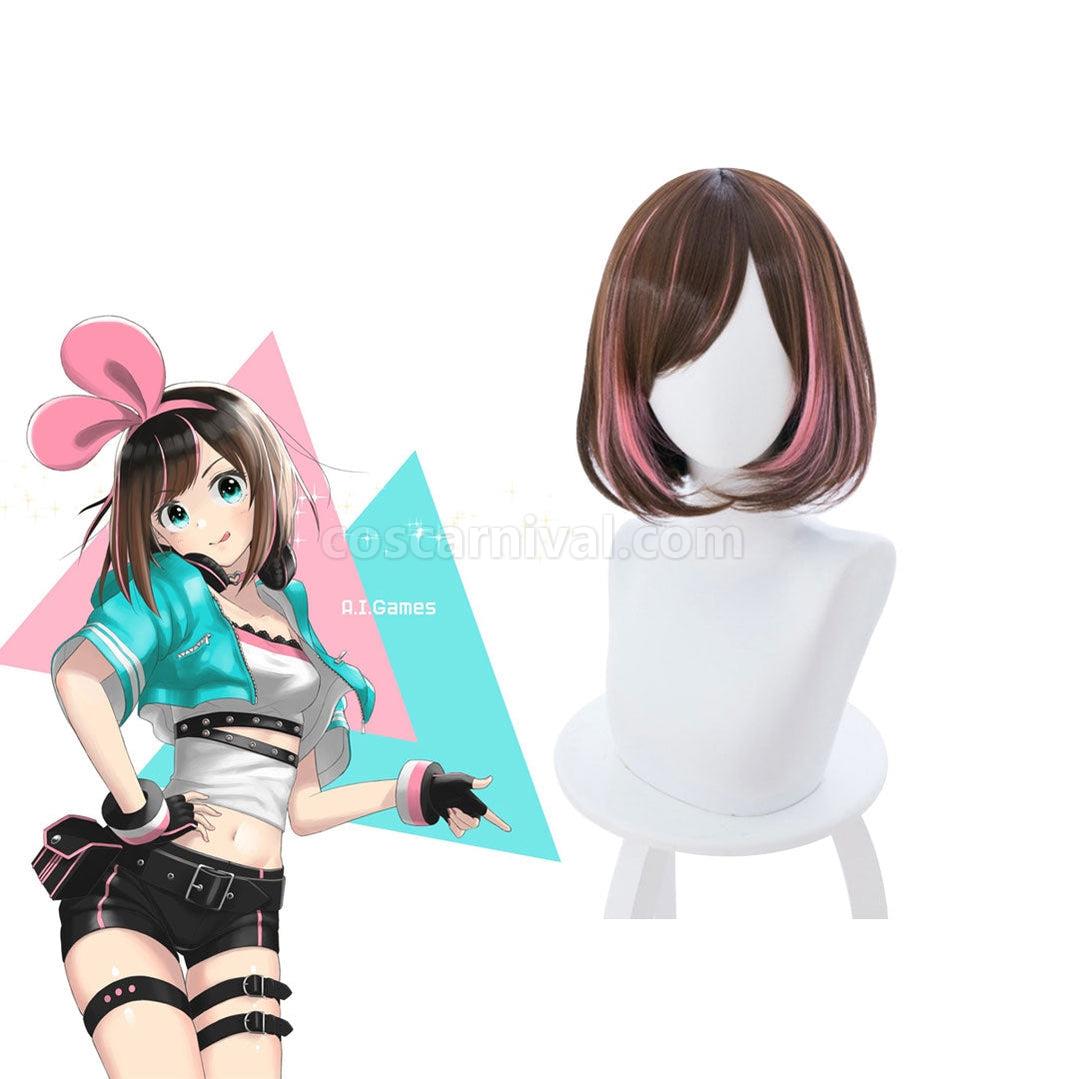 Virtual YouTuber Kizuna AI Short Brown Halloween Cosplay Wig coscarnival011115813