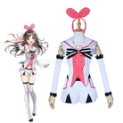 Virtual YouTuber Kizuna AI Uniform Cosplay Costumes Halloween Party Show Dress coscarnival011116007