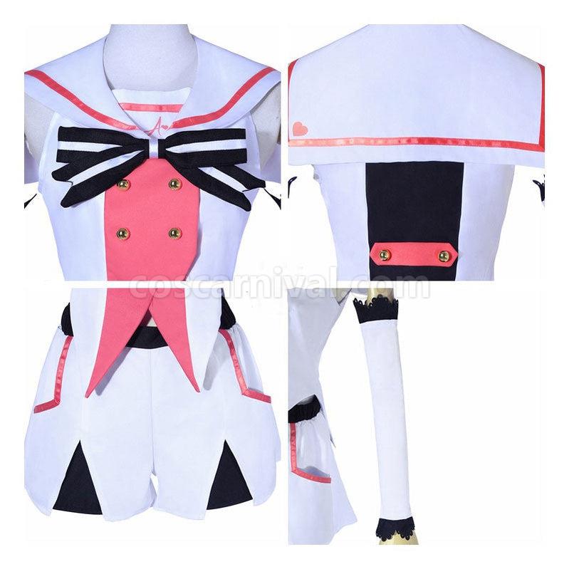 Virtual YouTuber Kizuna AI Uniform Cosplay Costumes Halloween Party Show Dress coscarnival011116051