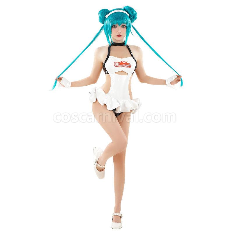 Vocaloid Hatsune Miku Racing 2022 Miku Tropical Maid Ver. Summer Cosplay Costumes coscarnival01116658