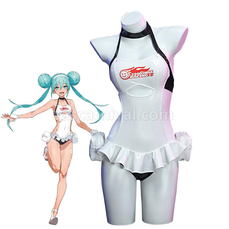 Vocaloid Hatsune Miku Racing 2022 Miku Tropical Maid Ver. Summer Cosplay Costumes coscarnival01116664