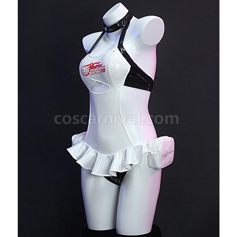 Vocaloid Hatsune Miku Racing 2022 Miku Tropical Maid Ver. Summer Cosplay Costumes coscarnival01116673