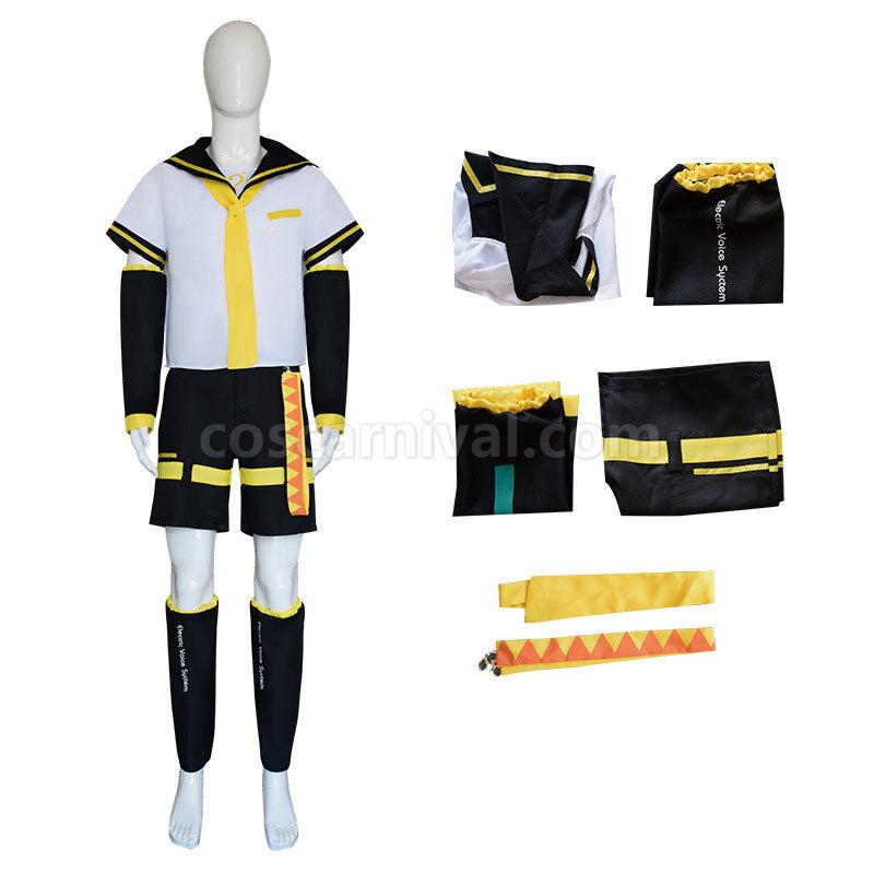 Vocaloid Hatsune Miku Ready Steady Kagamine Len Uniform Cosplay Costumes coscarnival01111549