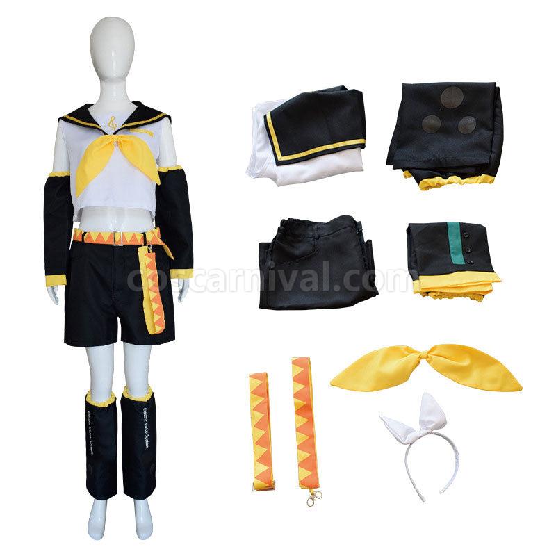 Vocaloid Hatsune Miku Ready Steady Kagamine Rin Uniform Cosplay Costumes coscarnival01111544