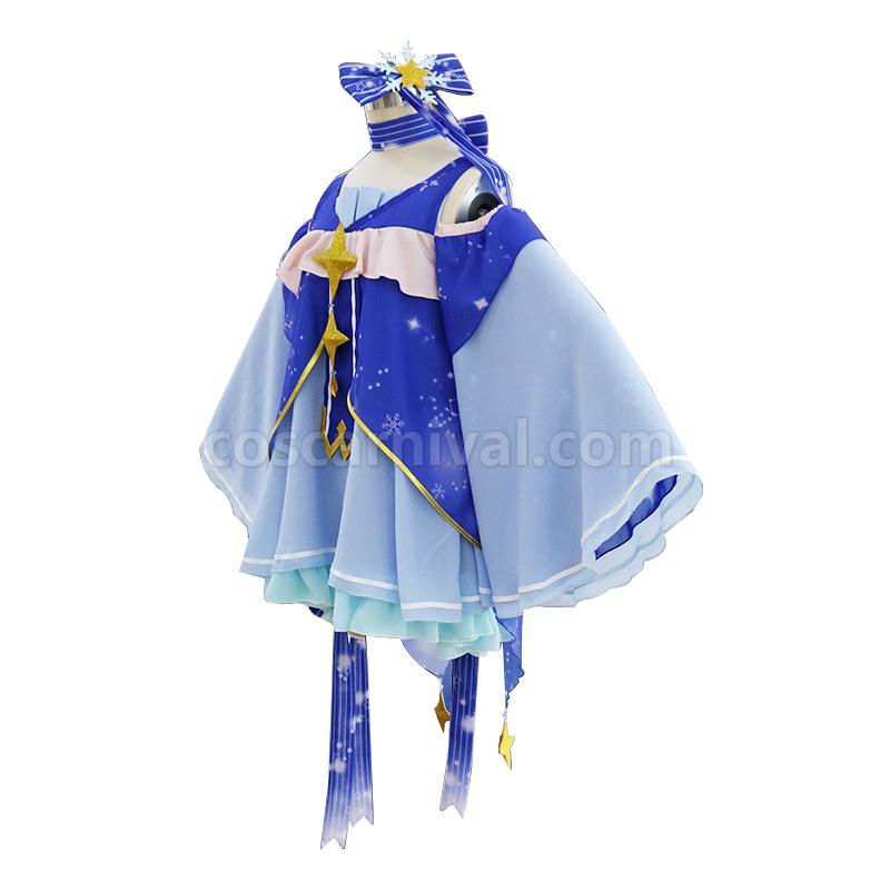 Vocaloid Hatsune Miku Snow Miku Princess of Star and Snow Cosplay Costumes coscarnival01117202