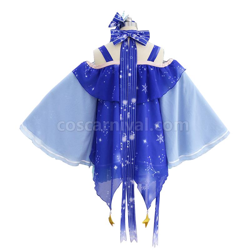 Vocaloid Hatsune Miku Snow Miku Princess of Star and Snow Cosplay Costumes coscarnival01117209