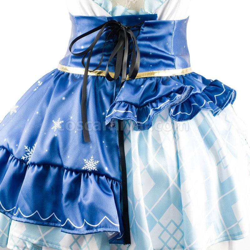 Vocaloid Hatsune Miku Snow Princess Dress Cosplay Costume coscarnival011112763