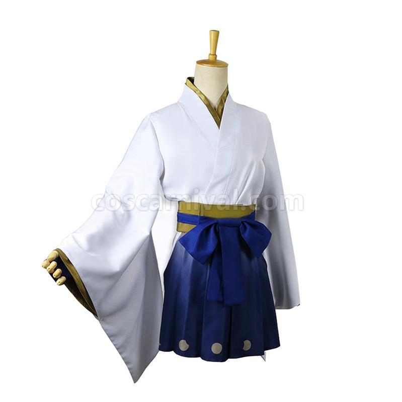 Vocaloid Hatsune Miku Snow Witch Kimono Cosplay Costume coscarnival011112747