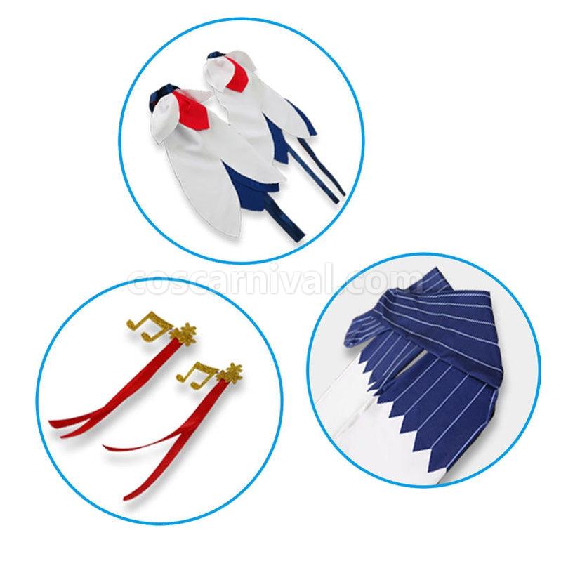 Vocaloid Hatsune Miku Snow Witch Kimono Cosplay Costume coscarnival011112756