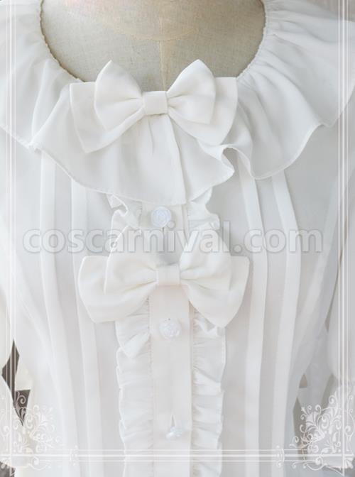 War Of Thrones Series White Classic Lolita Short Sleeve Shirt coscarnival