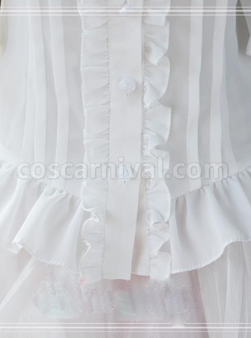 War Of Thrones Series White Classic Lolita Short Sleeve Shirt coscarnival